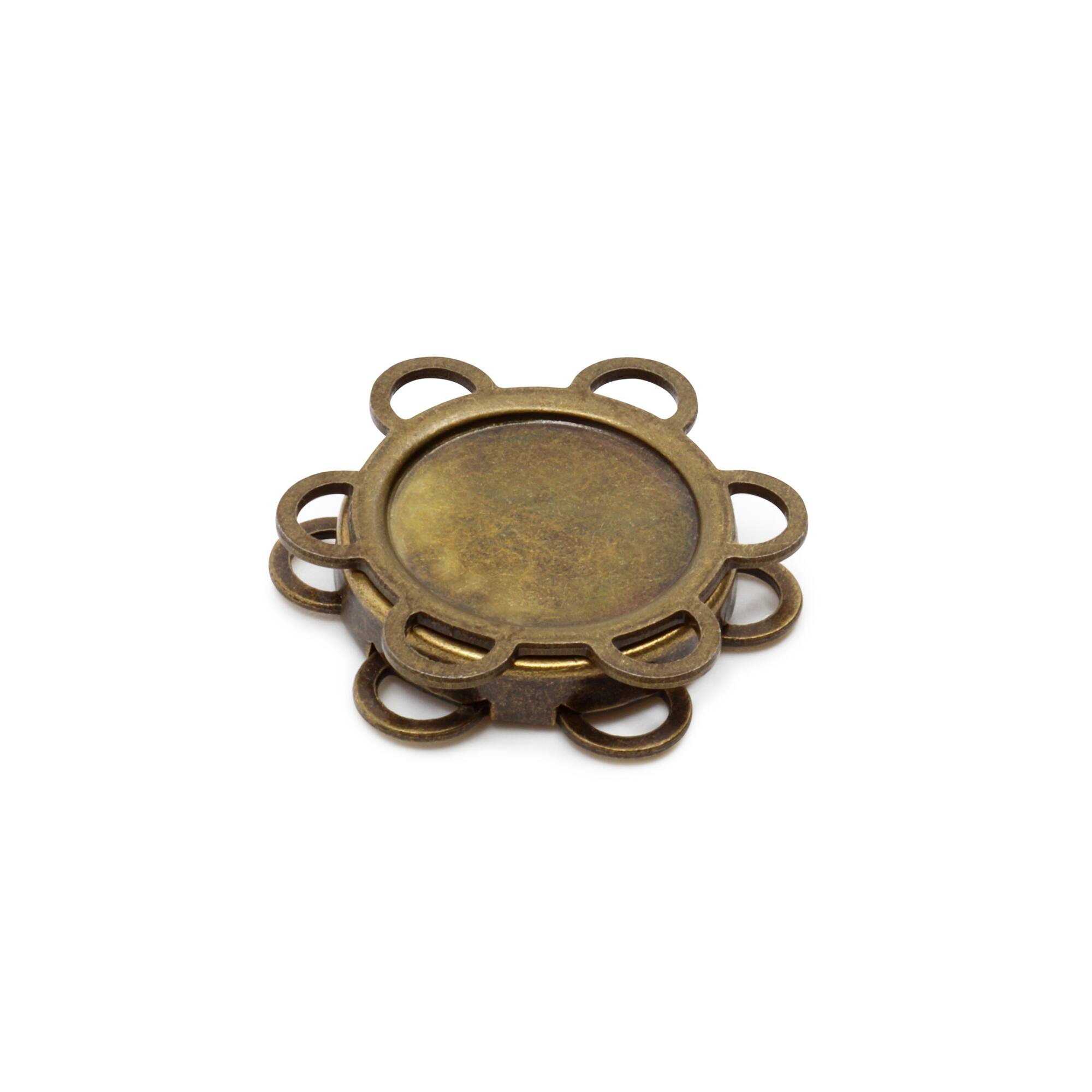 Dritz® Brass Flower Shape Sew-On Magnetic Snaps, 12 Sets